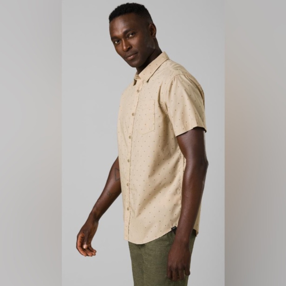 PrAna Sanbar Agave Button-down Shirt - Size L